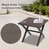 Harbor Haven 3 PCS Wicker Patio Bistro Set, Outdoor Swivel Rocking Chairs &Side Table - Eagle Peak Custom Canopy Tent