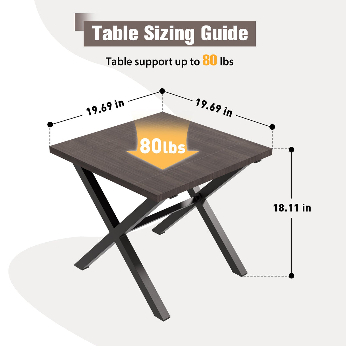 Harbor Haven Outdoor Side Table - Eagle Peak Custom Canopy Tent