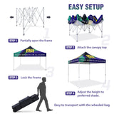 Heavy - Duty Canopy Tent with Your Logo and Custom Design 10x10 ft, CLICK TO CONFIGURE - Package Prices Start at $579.99 - Eagle Peak Custom Canopy Tent