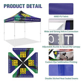 Heavy - Duty Canopy Tent with Your Logo and Custom Design 10x10 ft, CLICK TO CONFIGURE - Package Prices Start at $579.99 - Eagle Peak Custom Canopy Tent