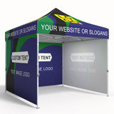Heavy - Duty Canopy Tent with Your Logo and Custom Design 10x10 ft, CLICK TO CONFIGURE - Package Prices Start at $579.99 - Eagle Peak Custom Canopy Tent