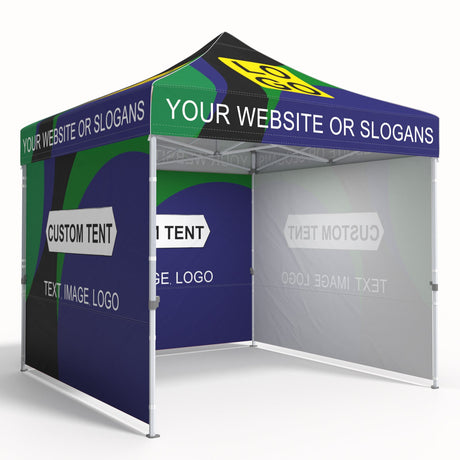 Heavy - Duty Canopy Tent with Your Logo and Custom Design 10x10 ft, CLICK TO CONFIGURE - Package Prices Start at $579.99 - Eagle Peak Custom Canopy Tent