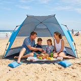 Instant Beach Tent, Sunshade with Windows - Eagle Peak