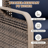 Modern Wicker Outdoor Table and Chairs Set of 3 - Eagle Peak®