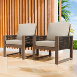 Natural Cedar Patio Furniture, Cedar Chair, 2 Piece - Eagle Peak Custom Canopy Tent