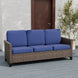 Ocean Vista Outdoor Wicker Patio Rattan Sofa Rattan, Seat 3 - Eagle Peak