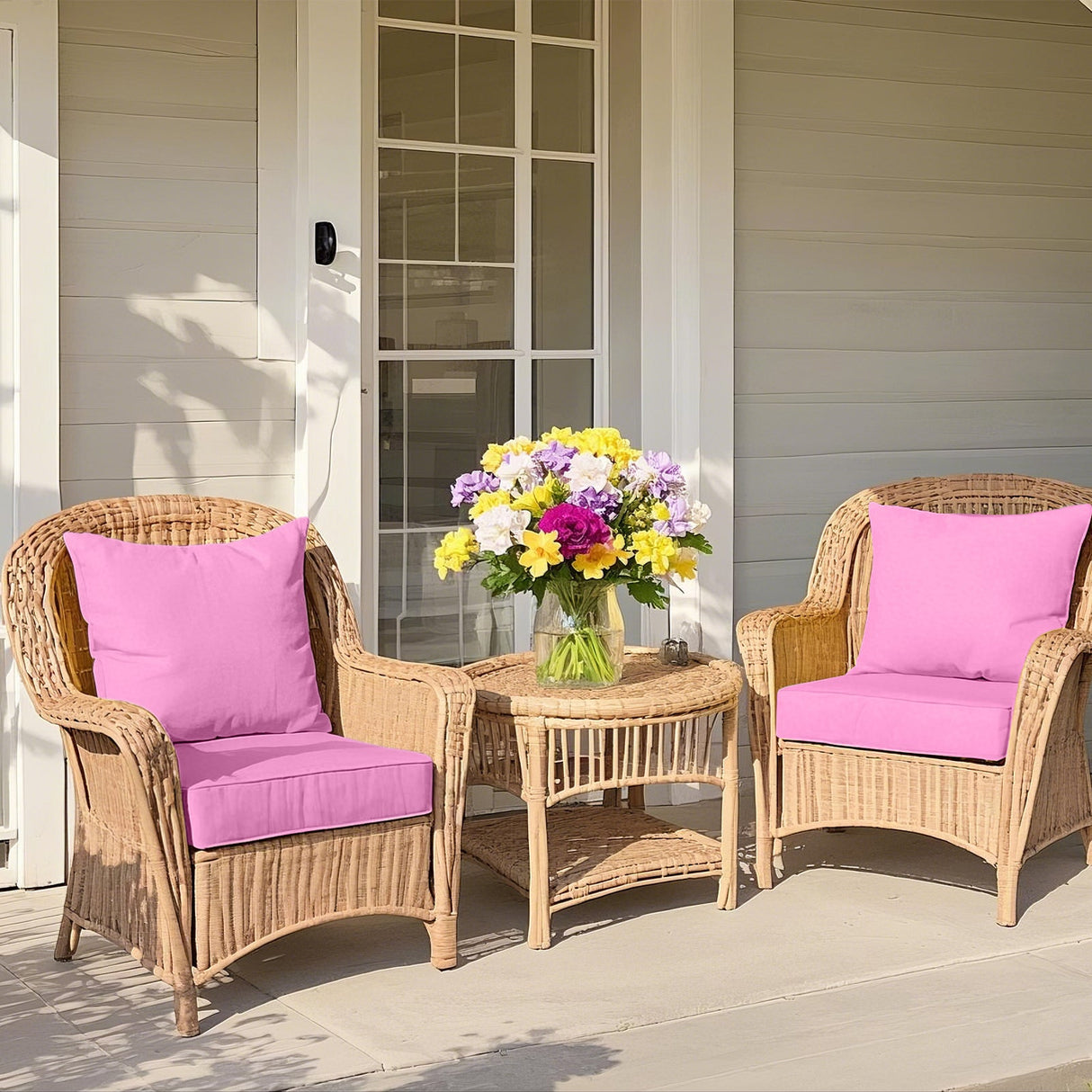 Outdoor Deep Seat Cushion Set, 25 x 25 x 5 inch ,Set of 2 - Eagle Peak Custom Canopy Tent