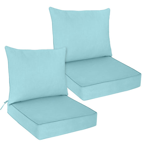 Outdoor Deep Seat Cushion Set, 25 x 25 x 5 inch ,Set of 2 - Eagle Peak Custom Canopy Tent