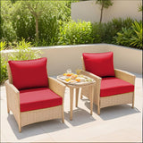 Outdoor Deep Seat Cushion Set, 25 x 25 x 5 inch ,Set of 2 - Eagle Peak Custom Canopy Tent