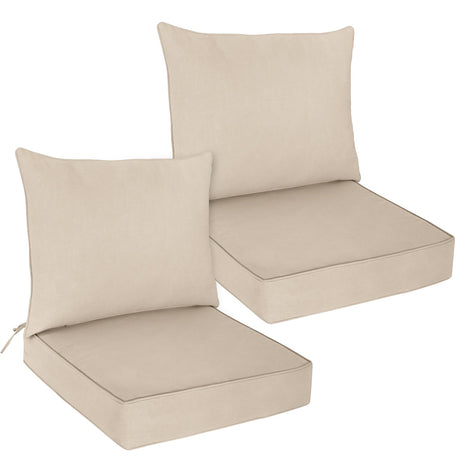 Outdoor Deep Seat Cushion Set, 25 x 25 x 5 inch ,Set of 2 - Eagle Peak Custom Canopy Tent