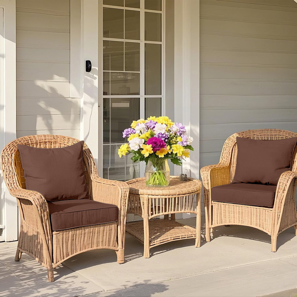 Outdoor Deep Seat Cushion Set, 25 x 25 x 5 inch ,Set of 2 - Eagle Peak Custom Canopy Tent