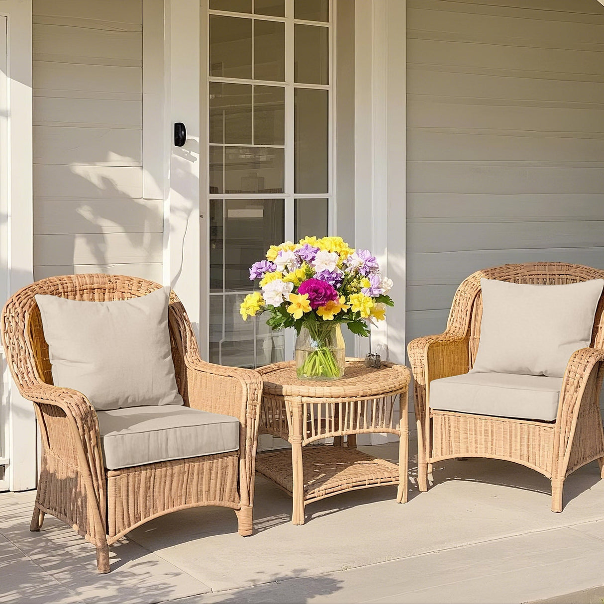 Outdoor Deep Seat Cushion Set, 25 x 25 x 5 inch ,Set of 2 - Eagle Peak Custom Canopy Tent