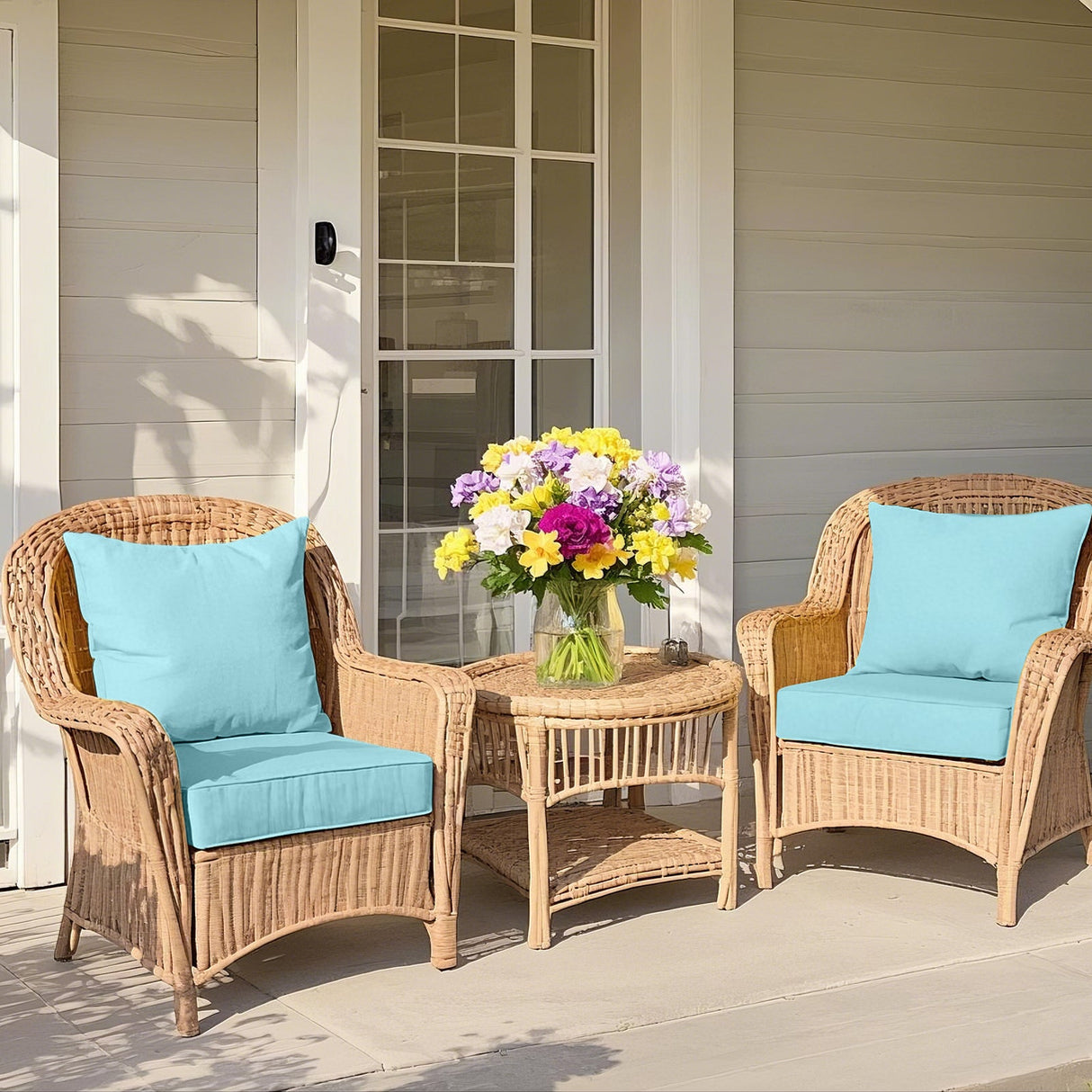 Outdoor Deep Seat Cushion Set, 25 x 25 x 5 inch ,Set of 2 - Eagle Peak Custom Canopy Tent