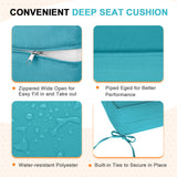 Outdoor Deep Seat Cushion Set, 25 x 25 x 5 inch ,Set of 2 - Eagle Peak Custom Canopy Tent