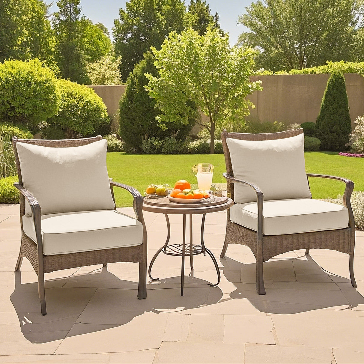 Outdoor Deep Seat Cushion Set, 25 x 25 x 5 inch, Set of 4 - Eagle Peak Custom Canopy Tent