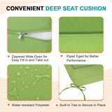 Outdoor Deep Seat Cushion Set, 25 x 25 x 5 inch, Set of 4 - Eagle Peak Custom Canopy Tent