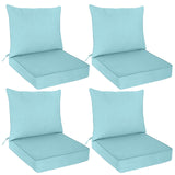 Outdoor Deep Seat Cushion Set, 25 x 25 x 5 inch, Set of 4 - Eagle Peak Custom Canopy Tent