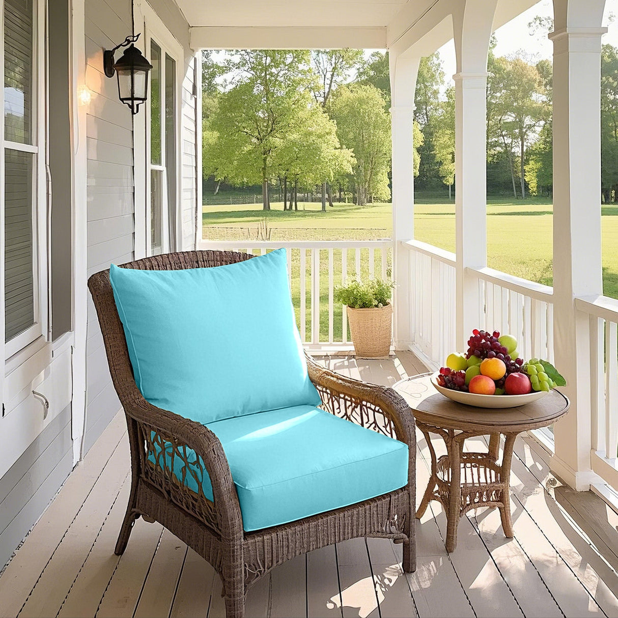 Outdoor Deep Seat Cushion Set, 25 x 25 x 5 inch, Set of 4 - Eagle Peak Custom Canopy Tent