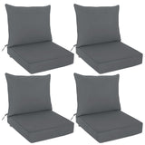Outdoor Deep Seat Cushion Set, 25 x 25 x 5 inch, Set of 4 - Eagle Peak Custom Canopy Tent