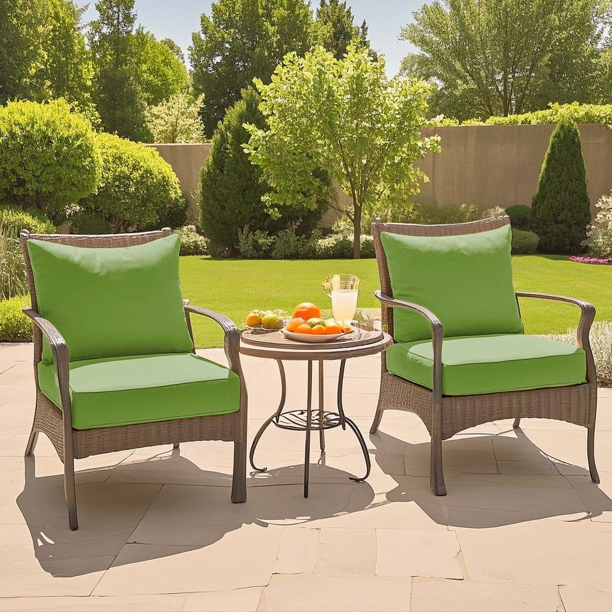 Outdoor Deep Seat Cushion Set, 25 x 25 x 5 inch, Set of 4 - Eagle Peak Custom Canopy Tent