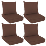 Outdoor Deep Seat Cushion Set, 25 x 25 x 5 inch, Set of 4 - Eagle Peak Custom Canopy Tent