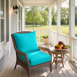 Outdoor Deep Seat Cushion Set, 25 x 25 x 5 inch, Set of 4 - Eagle Peak Custom Canopy Tent