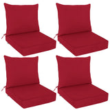 Outdoor Deep Seat Cushion Set, 25 x 25 x 5 inch, Set of 4 - Eagle Peak Custom Canopy Tent