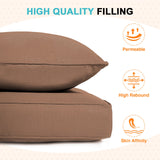 Outdoor Deep Seat Patio Seat Cushion Set, 25x25x5 inch, 2 - Piece Back Chair Cushion - Eagle Peak Custom Canopy Tent