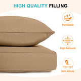 Outdoor Deep Seat Patio Seat Cushion Set, 25x25x5 inch, 2 - Piece Back Chair Cushion - Eagle Peak Custom Canopy Tent