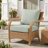 Outdoor Deep Seat Patio Seat Cushion Set, 25x25x5 inch, 2 - Piece Back Chair Cushion - Eagle Peak