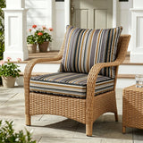 Outdoor Deep Seat Patio Seat Cushion Set, 25x25x5 inch, 2 - Piece Back Chair Cushion - Eagle Peak