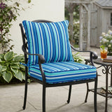 Outdoor Deep Seat Patio Seat Cushion Set, 25x25x5 inch, 2 - Piece Back Chair Cushion - Eagle Peak