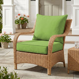 Outdoor Deep Seat Patio Seat Cushion Set, 25x25x5 inch, 2 - Piece Back Chair Cushion - Eagle Peak