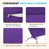 Outdoor Deep Seat Patio Seat Cushion Set, 25x25x5 inch, 2 - Piece Back Chair Cushion - Eagle Peak Custom Canopy Tent