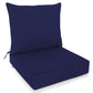 Outdoor Deep Seat Patio Seat Cushion Set, 25x25x5 inch, 2 - Piece Back Chair Cushion - Eagle Peak Custom Canopy Tent