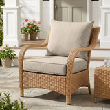 Outdoor Deep Seat Patio Seat Cushion Set, 25x25x5 inch, 2 - Piece Back Chair Cushion - Eagle Peak