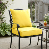 Outdoor Deep Seat Patio Seat Cushion Set, 25x25x5 inch, 2 - Piece Back Chair Cushion - Eagle Peak