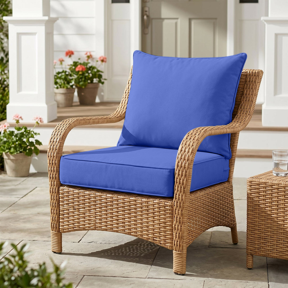 Outdoor Deep Seat Patio Seat Cushion Set, 25x25x5 inch, 2 - Piece Back Chair Cushion - Eagle Peak