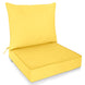 Outdoor Deep Seat Patio Seat Cushion Set, 25x25x5 inch, 2 - Piece Back Chair Cushion - Eagle Peak Custom Canopy Tent