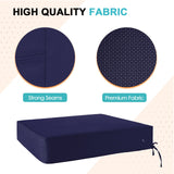 Outdoor Deep Seat Patio Seat Cushion Set, 25x25x5 inch, 2 - Piece Back Chair Cushion - Eagle Peak