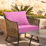 Outdoor Deep Seat Patio Seat Cushion Set, 25x25x5 inch, 2 - Piece Back Chair Cushion - Eagle Peak Custom Canopy Tent