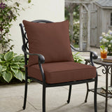 Outdoor Deep Seat Patio Seat Cushion Set, 25x25x5 inch, 2 - Piece Back Chair Cushion - Eagle Peak