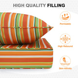 Outdoor Deep Seat Patio Seat Cushion Set, 25x25x5 inch, 2 - Piece Back Chair Cushion - Eagle Peak Custom Canopy Tent