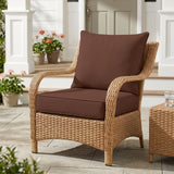 Outdoor Deep Seat Patio Seat Cushion Set, 25x25x5 inch, 2 - Piece Back Chair Cushion - Eagle Peak