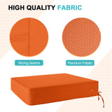 Outdoor Deep Seat Patio Seat Cushion Set, 25x25x5 inch, 2 - Piece Back Chair Cushion - Eagle Peak Custom Canopy Tent