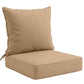 Outdoor Deep Seat Patio Seat Cushion Set, 25x25x5 inch, 2 - Piece Back Chair Cushion - Eagle Peak