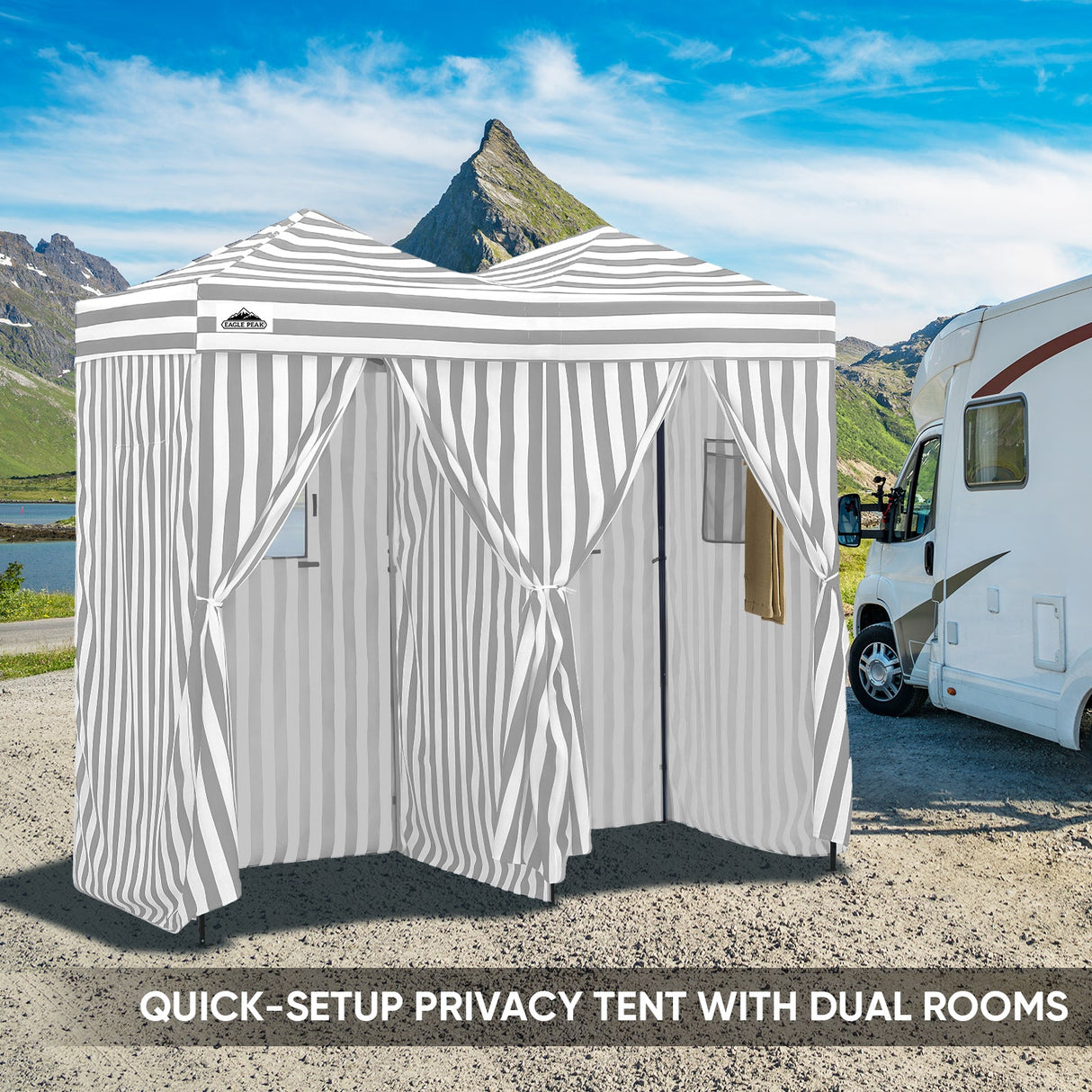 Outdoor Pop Up Changing Room 8x4 ft - Eagle Peak Custom Canopy Tent