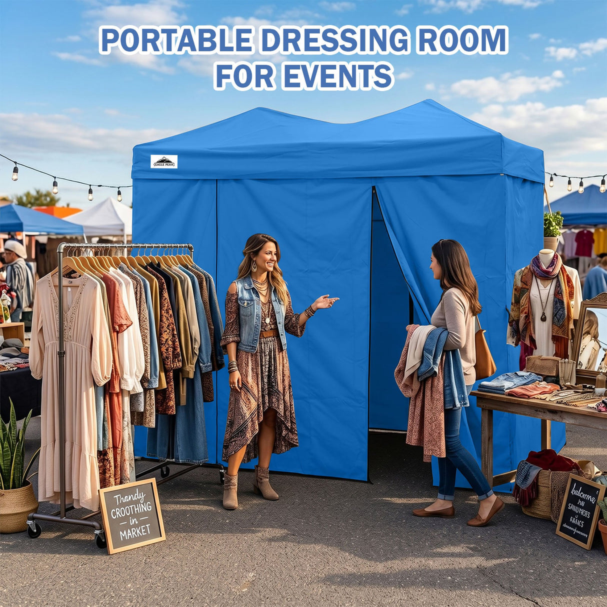Outdoor Pop Up Changing Room 8x4 ft - Eagle Peak®