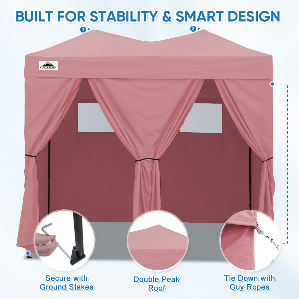 Outdoor Pop Up Changing Room 8x4 ft - Eagle Peak Custom Canopy Tent