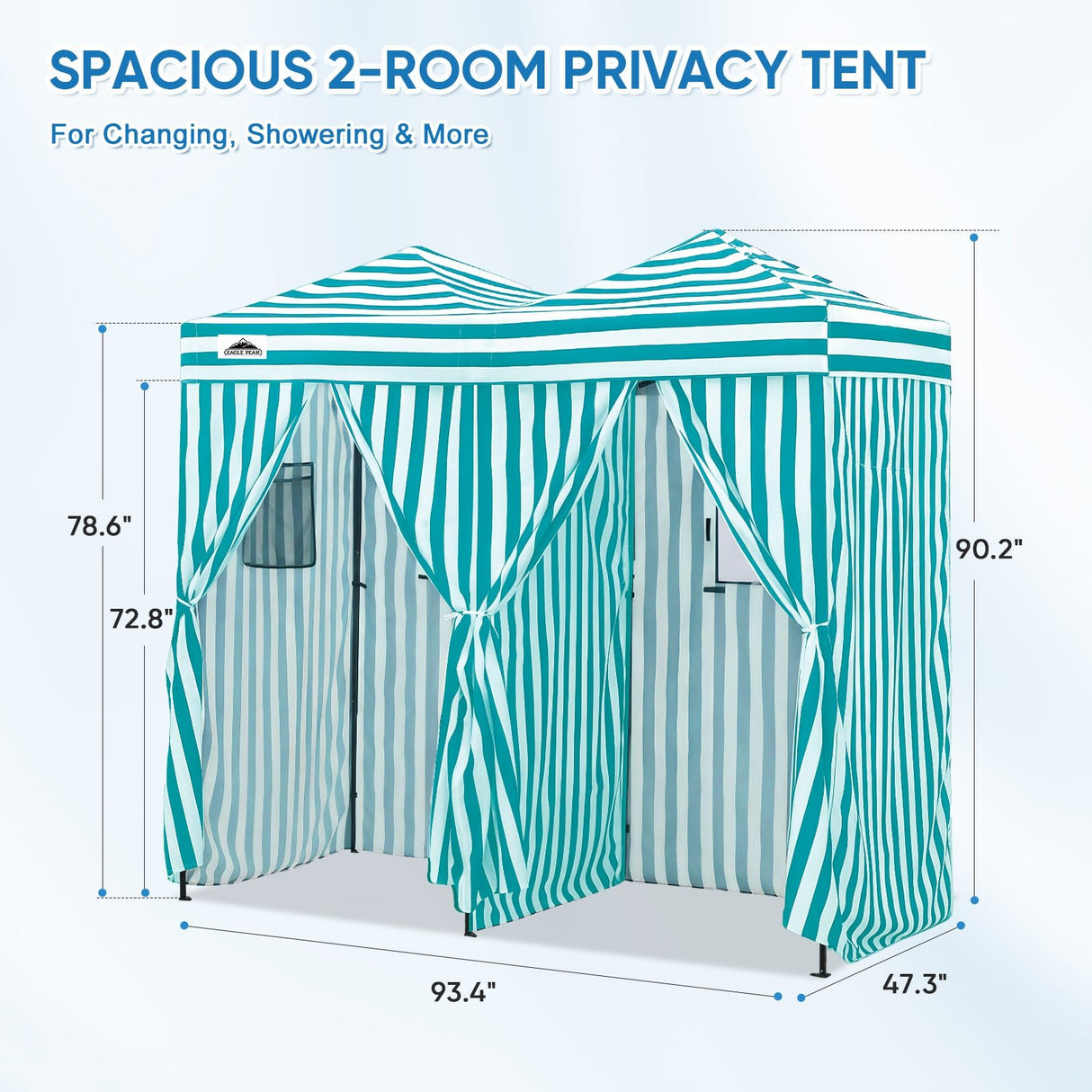 Outdoor Pop Up Changing Room 8x4 ft - Eagle Peak Custom Canopy Tent